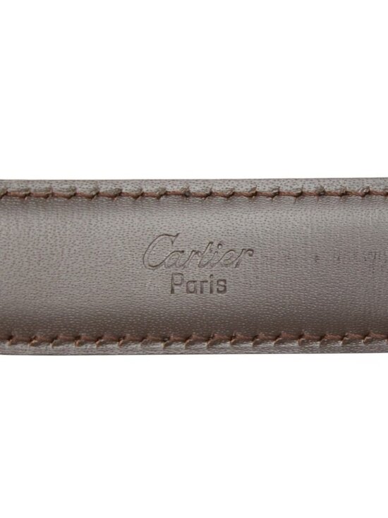 Cartier Tank Reversible Narrow Belt Black Brown Gold Leather main image 7